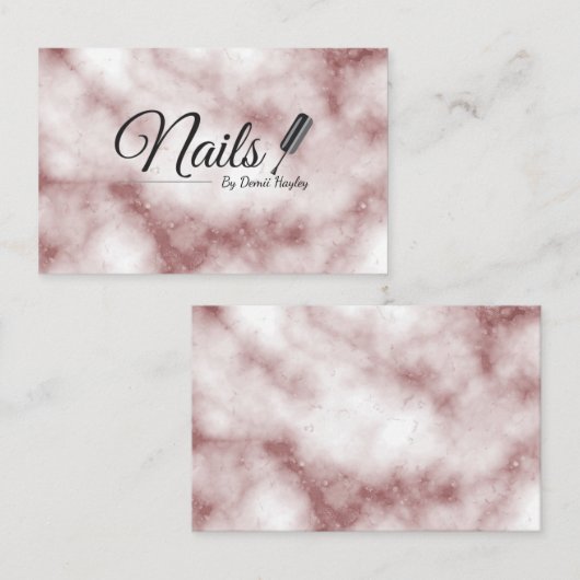 ネイリストの名刺 名刺 (正面/裏面)
