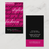 ネイリストの名刺 名刺 (正面/裏面)