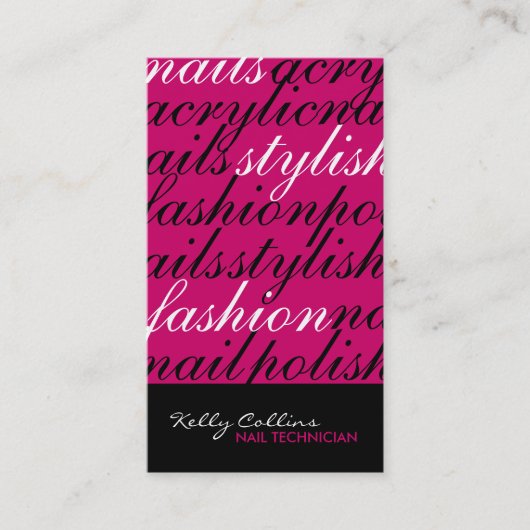 ネイリストの名刺 名刺 (正面)