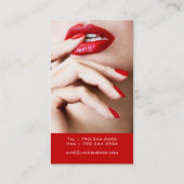 ネイリストの名刺 名刺 (裏面)