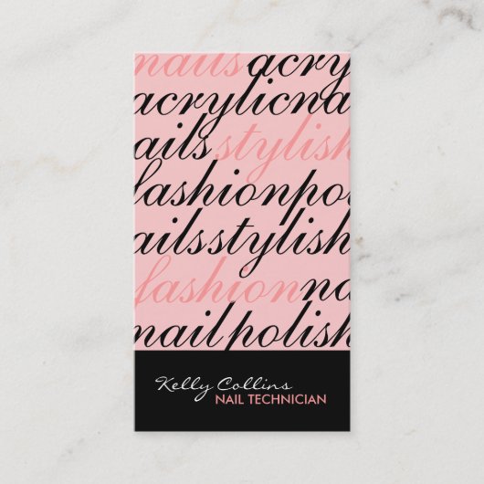ネイリストの名刺 名刺 (正面)