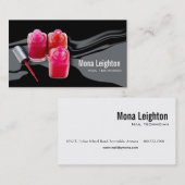 ネイリストの美容師のメーキャップアーティスト 名刺 (正面/裏面)