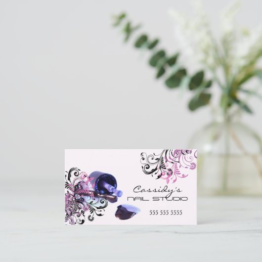 ネイリストの美容院 名刺 (スタンド正面)