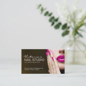 ネイリストの~の名刺のテンプレート 予約カード (スタンド正面)