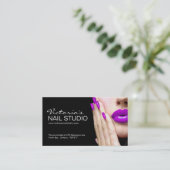 ネイリストの~の名刺のテンプレート 予約カード (スタンド正面)