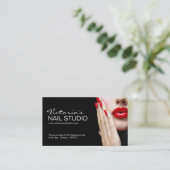 ネイリストの~の名刺のテンプレート 予約カード (スタンド正面)