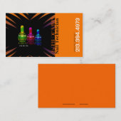 ネイリストまたは芸術家またはネイルアーチストの名刺 名刺 (正面/裏面)