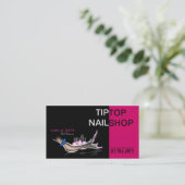 ネイリストまたは芸術家またはネイルアーチストの名刺 名刺 (スタンド正面)