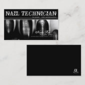 ネイリストまたは芸術家またはネイルアーチストの名刺(2) 名刺 (正面/裏面)