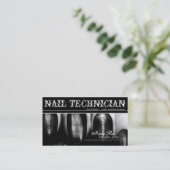 ネイリストまたは芸術家またはネイルアーチストの名刺(2) 名刺 (スタンド正面)