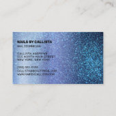 ネイリストアクアベビーブルートリプルグリッター 名刺 (裏面)