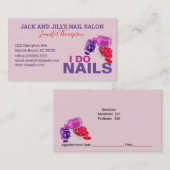 ネイリストアポイントメント名刺 予約カード (正面/裏面)
