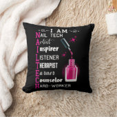 ネイリストカウンセラー爪、 ネイルテックアーティストマニキュール クッション (ブランケット)