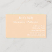 ネイリストカスタマイズ可能な名刺 名刺 (裏面)
