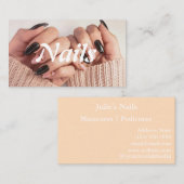 ネイリストカスタマイズ可能な名刺 名刺 (正面/裏面)