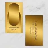 ネイリストゴールデン名刺 名刺 (正面/裏面)