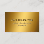 ネイリストゴールデン名刺 名刺 (裏面)