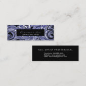 ネイリストサロンアーティストマーブルスワーズ スキニー名刺 (正面/裏面)