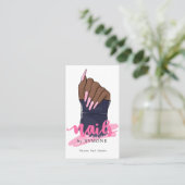 ネイリストサロンロゴ名刺 名刺 (スタンド正面)