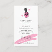 ネイリストサロンロゴ名刺 名刺 (裏面)