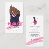 ネイリストサロンロゴ名刺 名刺 (正面/裏面)