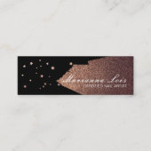 ネイリストサロン金ゴールドポーランドスターズブロンズ スキニー名刺 (正面)