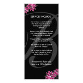 ネイリストサービスのメニュー/価格グラフ ラックカード (裏面)