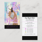 ネイリストネイルサロンアーティストホログラフィック 名刺 (正面/裏面)