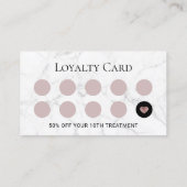 ネイリストバラ金ゴールドポーランドマニキュアマーブル ロイヤリティカード (裏面)