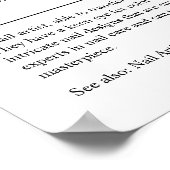 ネイリストパーソナライズされた贈与 ポスター (角)