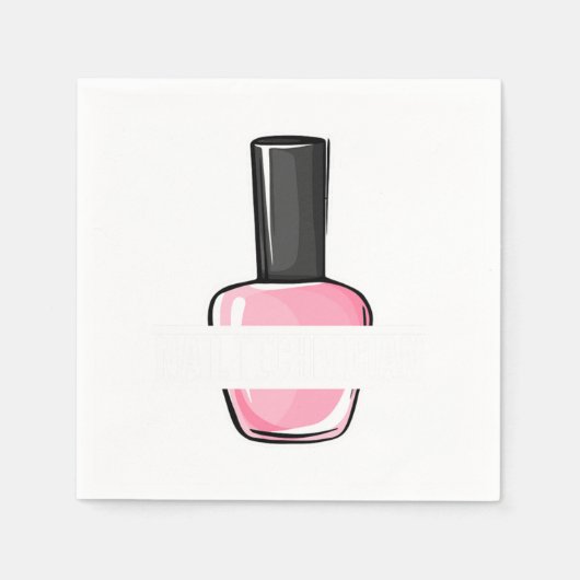 ネイリストポーランドカラーマニキュリスト スタンダードカクテルナプキン (正面)