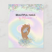 ネイリストマニサロンホログラフガーリーモダン チラシ (裏面)