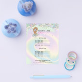 ネイリストマニサロンホログラフガーリーモダン チラシ (シングル)