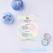 ネイリストマニサロンホログラフガーリーモダン チラシ (シングル)