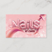 ネイリストモダンネイルアートスタジオネイルアーティスト 名刺 (正面)