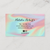 ネイリストモダンホログラフィグリッター駆動 名刺 (裏面)