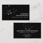 ネイリスト名刺、ネイルアーティスト化粧 名刺 (正面/裏面)