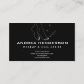 ネイリスト名刺、ネイルアーティスト化粧 名刺 (裏面)