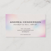 ネイリスト名刺、ネイルアーティスト化粧 名刺 (裏面)