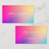 ネイリスト名刺、ネイルアーティスト化粧 名刺 (正面/裏面)