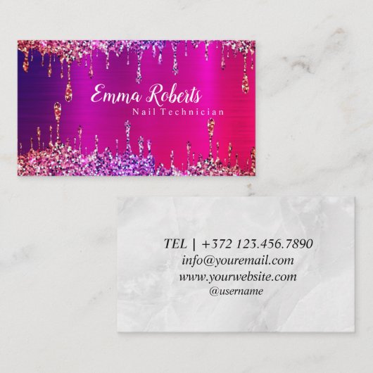 ネイリスト名刺 名刺 (正面/裏面)