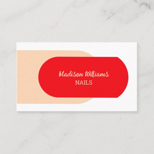 ネイリスト名刺 名刺 (正面)