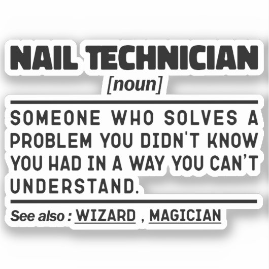 ネイリスト名詞化粧品鑑賞 シール (正面)