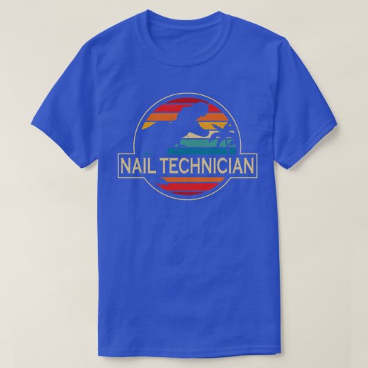ネイリスト恐竜 Tシャツ (デザイン正面)