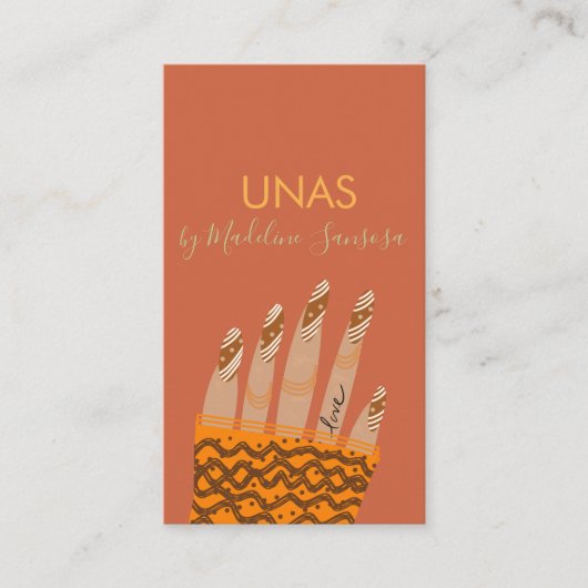 ネイリスト手引き名刺 名刺 (正面)