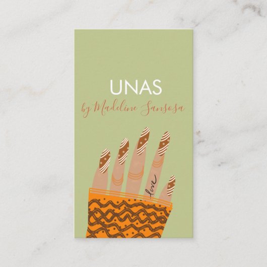 ネイリスト手引き名刺 名刺 (正面)