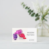 ネイリスト爪、 ネイルポーランド名刺 名刺 (スタンド正面)