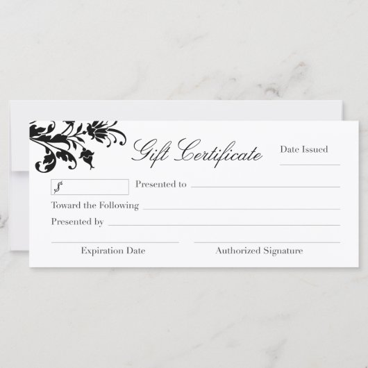 ネイリスト贈与証 (裏面)