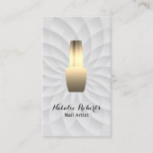 ネイリスト金ゴールドネイルサロンマニキュリスト 名刺 (正面)