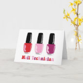  ネイリスト カード (黄色い花)